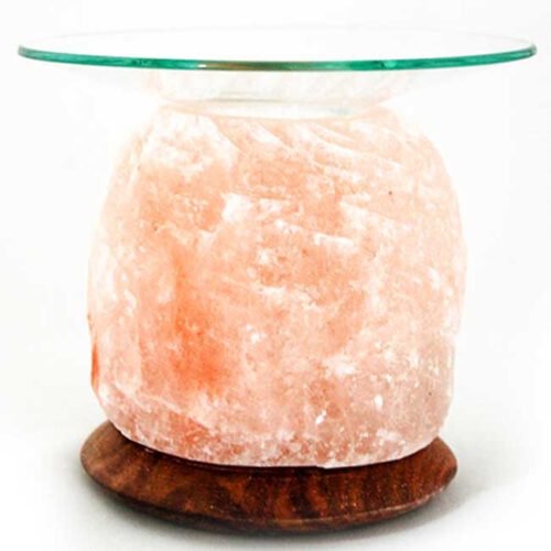 Арома-лампа Nature от хималайска сол 1.5 kг. с дървена основа