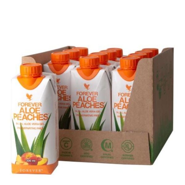 Mini Forever Aloe Peaches - Мини гел от алое и праскови за пиене