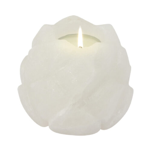 Sveshtnik-ot-bqla-himalaiska-sol-lotus-900gr.-9.5x8.5-ot estestven-solen-kristal
