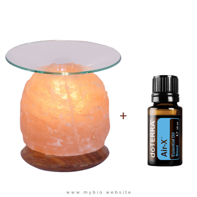 Арома лампа от хималайска сол + етерично масло doTERRA (по избор) - Image 2