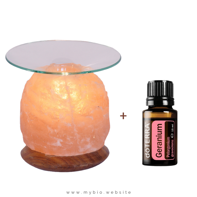 Арома лампа от хималайска сол + етерично масло doTERRA (по избор) - Image 4